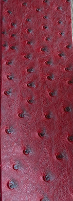 Load image into Gallery viewer, Dark red ostrich faux vinyl Marine grade UV resistance waterproof Fabric
