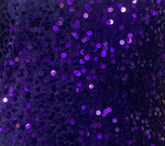 Load image into Gallery viewer, 4 way Purple Sequin Stretch fabric by the yard 60" Wide
