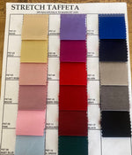 Load image into Gallery viewer, Stretch Taffeta fabric per yard 58" wide dress wedding skirt apparel and much more
