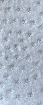 Load image into Gallery viewer, Metallic Pearl ostrich faux vinyl Marine grade UV resistance waterproof Fabric
