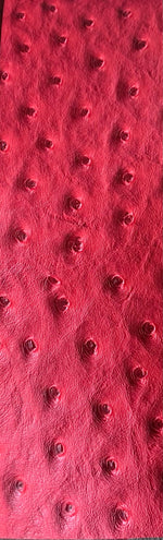 Load image into Gallery viewer, Red  ostrich faux vinyl Marine grade UV resistance waterproof Fabric
