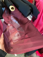 Load image into Gallery viewer, Two tone Burgundy opaque chiffon Fabric by the yard
