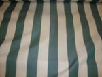 Load image into Gallery viewer, Outdoor Hunter Green Ivory Striped Waterproof  Canvas fabric 60" 600 Denier wide per yard
