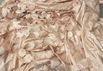 Load image into Gallery viewer, Taffeta Dusty rose peach Round petal / Circle FABRIC 58" Wide by the yard
