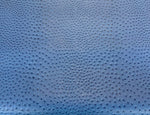 Load image into Gallery viewer, Blue ostrich faux vinyl Marine grade UV resistance waterproof Fabric
