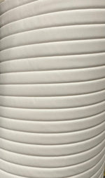 Load image into Gallery viewer, Vinyl  Leather Faux vinyl white 2” stripe Quilted  auto headliner headboard fabric with 3/8" Foam Backing Upholstery 52" Wide
