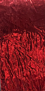 Load image into Gallery viewer, Red Cracked metallic reflective Distressed vinyl upholstery craft fabric per yard 54" Wide
