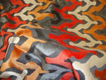 Load image into Gallery viewer, Velvet Atomic Wave Embossed Raised Velvet upholstery Drapery Fabric per yard
