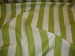 Load image into Gallery viewer, Lime Striped Waterproof Outdoor Canvas fabric 60" wide per yard
