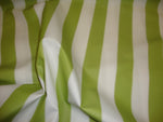Load image into Gallery viewer, Lime Striped Waterproof Outdoor Canvas fabric 60" wide per yard
