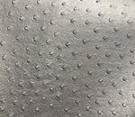 Load image into Gallery viewer, Silver ostrich faux vinyl Marine grade UV resistance waterproof Fabric
