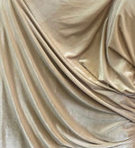 Load image into Gallery viewer, Beige Stretch Velvet Fabric sold By The Yard 58’’ wide
