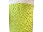 Load image into Gallery viewer, Vinyl  Champion lime Quilted auto headliner fabric  3/8" Foam Backing Upholstery 52" Wide
