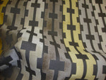 Load image into Gallery viewer, Velvet raised Golden Zigzag Embossed upholstery Drapery Fabric per yard
