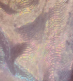 Load image into Gallery viewer, Pearl pink Stretch spandex pearl snake fabric by the yard 60" Wide
