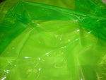 Load image into Gallery viewer, 54" Wide Green 10 Gauge Transparent Tinted Plastic Vinyl 54 Inch Wide Fabric By the Yard
