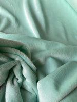 Load image into Gallery viewer, Minky solid mint colir ,Soft fur textured cuddle fabric by THE YARD
