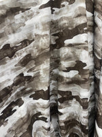 Load image into Gallery viewer, Brown faded Camouflage stretch spandex fabric 60 inches wide
