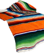 Load image into Gallery viewer, 14”x84” Colorful Mexican inspired stripe mantel runner table linen Party Cinco de mayo
