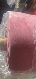 Load image into Gallery viewer, Pink Suede Headlining Foam Backed Fabric 60" Wide
