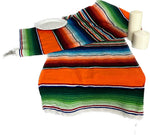 Load image into Gallery viewer, 14”x84” Colorful Mexican inspired stripe mantel runner table linen Party Cinco de mayo
