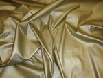 Load image into Gallery viewer, Gold 2 Way Stretch vinyl Clothing fabric per yard 58" wide
