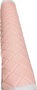 Load image into Gallery viewer, 4"x6" pink Diamond Quilted Faux leather vinyl Automotive upholstery 52" Wide SOLD BY YARD
