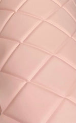 Load image into Gallery viewer, 4"x6" pink Diamond Quilted Faux leather vinyl Automotive upholstery 52" Wide SOLD BY YARD
