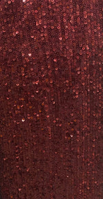 Load image into Gallery viewer, Burgundy Pleated Glitz Sequin Mesh Fabric By The Yard
