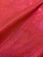 Load image into Gallery viewer, 4 way stretch, salmon hologram Mystique  fabric BY THE YARD 60" Wide
