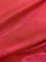 Load image into Gallery viewer, 4 way stretch, salmon hologram Mystique  fabric BY THE YARD 60" Wide
