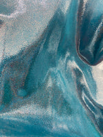 Load image into Gallery viewer, 4-Way Stretch silver blue Mystique Spandex Fabric by the yard 60 " Wide
