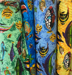 Load image into Gallery viewer, Fish Tank Aquarium Printed Poly Cotton Fabric - BTY - 60” wide
