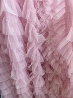 Load image into Gallery viewer, Soft double sided Ruffled Fabric Draping Craft Wedding Party Decor Fabric dress  58" wide
