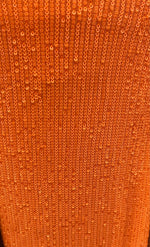 Load image into Gallery viewer, Orange Pleated Glitz Sequin Mesh Fabric By The Yard
