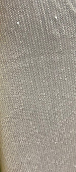 Load image into Gallery viewer, Ivory Pleated Glitz Sequin Mesh Fabric By The Yard

