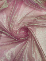 Load image into Gallery viewer, Pink Crush Iridescent Shimmer Organza, 45" Wide, Sells by the Yard
