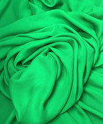 Load image into Gallery viewer, Kelly green Sheer High Multi Chiffon Solid Fabric, 100% Polyester 58/59" Wide, Sells by The Yard
