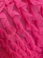 Load image into Gallery viewer, Soft double sided Ruffled Fabric Draping Craft Wedding Party Decor Fabric dress  58" wide
