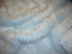 Load image into Gallery viewer, Light Blue shaggy faux fur upholstery fabric per yard 60" Wide

