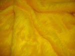 Load image into Gallery viewer, Canary Yellow SHAGGY faux shag fur upholstery, costume, acessories, fabric, cosplay, clothing, festival, rave, fetish, by the yard 60" wide
