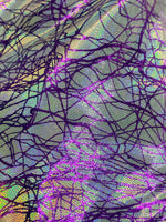 Load image into Gallery viewer, Mystique 4 Way Stretch Polyester Spandex Fabric Foggy Foil by the yard
