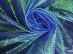 Load image into Gallery viewer, Royal Crush Iridescent Shimmer Organza, 45" Wide, Sells by the Yard

