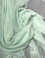 Load image into Gallery viewer, Mint Sheer High Multi Chiffon Solid Fabric, 100% Polyester 58/59" Wide, Sells by The Yard

