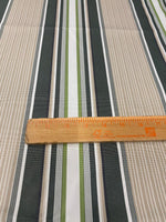 Load image into Gallery viewer, Outdoor green Stripes Waterproof Canvas fabric 60" wide Sold By Yard
