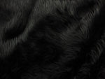 Load image into Gallery viewer, Black  shaggy faux fur  fabric per yard 60" wide
