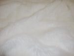 Load image into Gallery viewer, WHITE Faux fur shaggy Upholstery  fabric By the yard 60” wide
