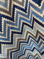 Load image into Gallery viewer, Zigzag heavy chenille Upholstery  fabric by the yard 54” wide
