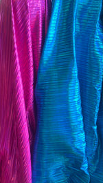 Load image into Gallery viewer, Pleated Foil Spandex  Fabric, 4 way stretch, sold by the yard
