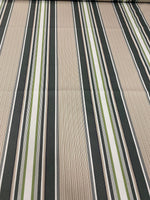 Load image into Gallery viewer, Outdoor green Stripes Waterproof Canvas fabric 60" wide Sold By Yard
